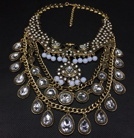 Phoenix Boho Statement Gold Necklace Shop Online Empayah Jewellery