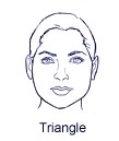triangle face shape
