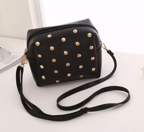 Riveted bag black - Empayah Jewellery