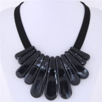 Marbled resin necklace