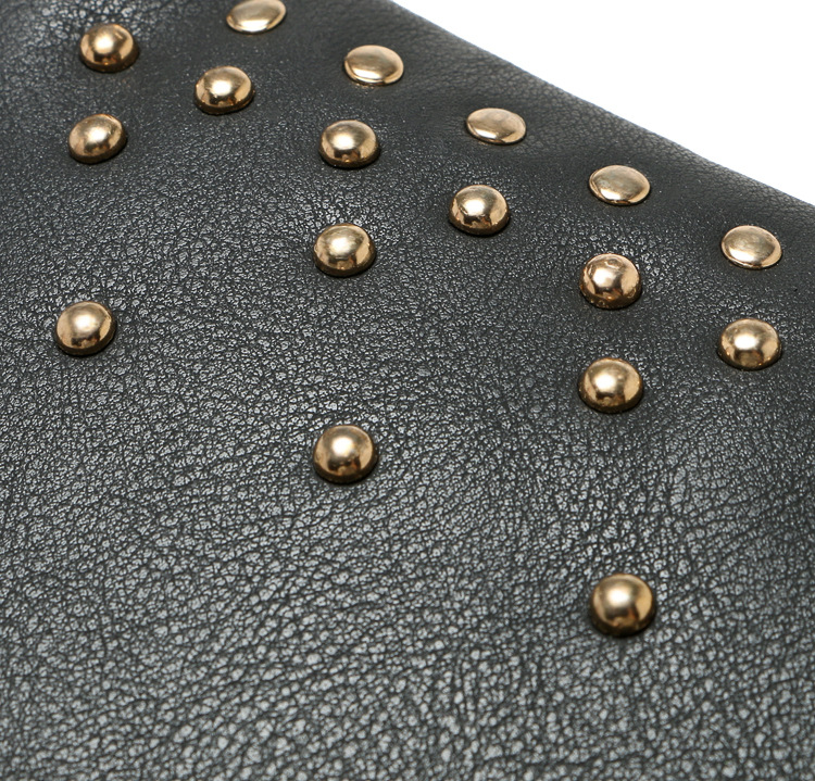 gold studded clutch