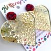 Love ya leopard heart dangles