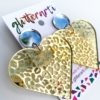 Love ya leopard heart dangles - Image 5