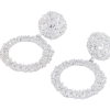 Round metal fashion earring - Image 3