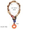 Tortoiseshell acrylic statement necklace - Image 3