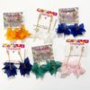 Petal drop earrings
