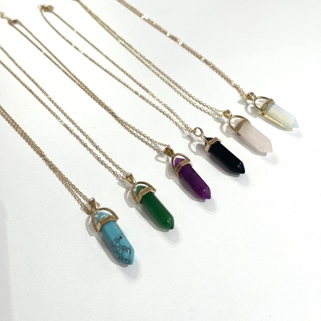 Natural Amethyst Point Necklace Mens Crystal Pendant Chakra Healing Women  Gift | eBay