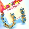 Gemmed Hoops